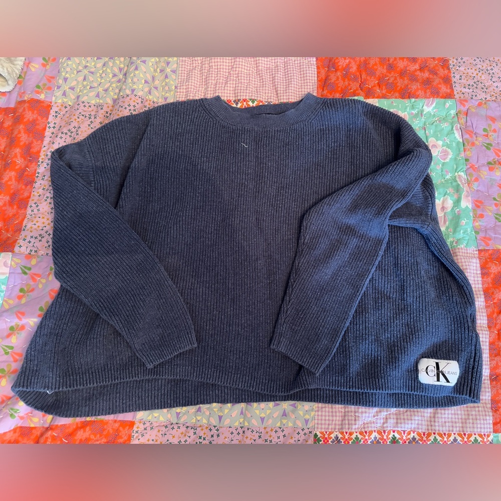 Calvin Klein Women’s Navy Sweater